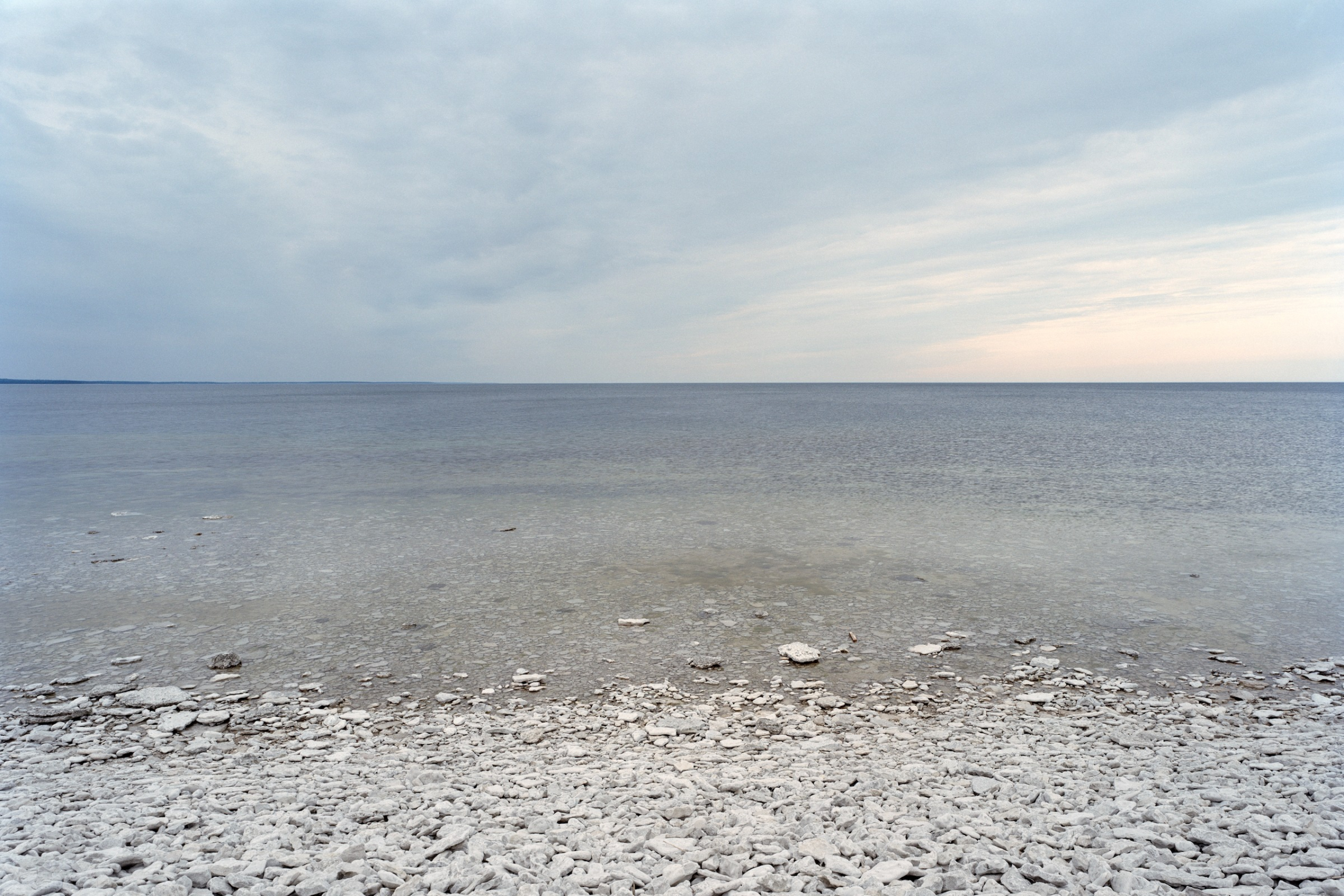 Gotland stone beach